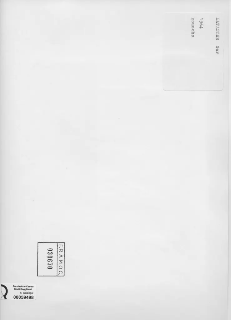 Anonimo , Lataster, Ger - sec. XX - Composizione astratta , retro