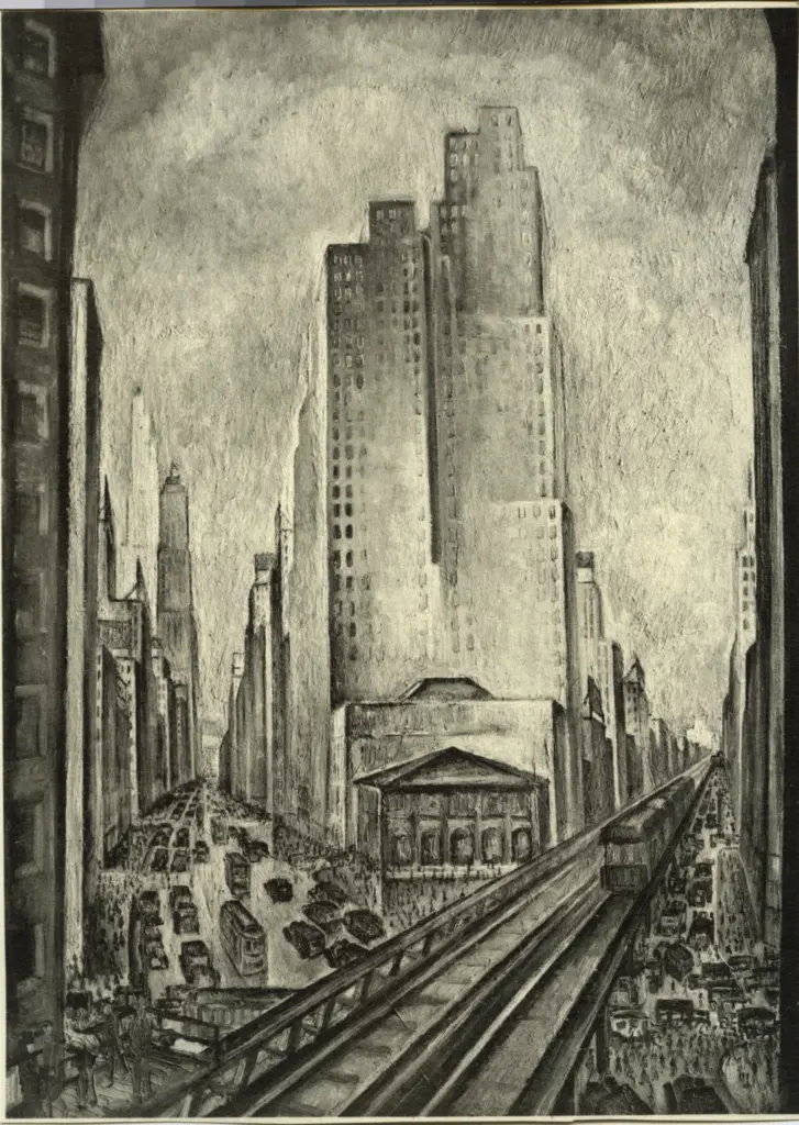 Lubbers, Adriaan , New-York Gratte-ciel et trains -