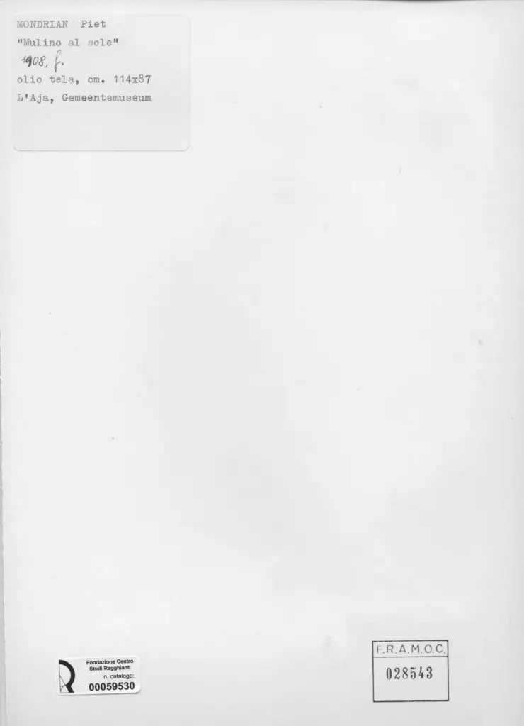 Anonimo , Mondrian, Piet - sec. XX , retro