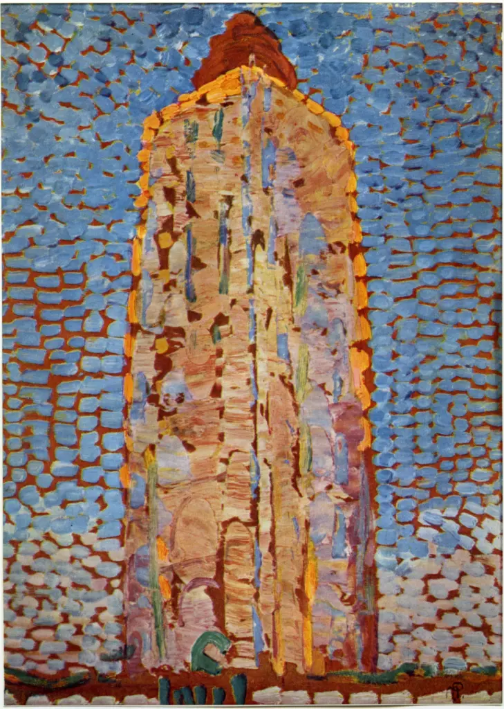 Anonimo , Mondrian, Piet - sec. XX - Torre-faro de Westkapelle , fronte