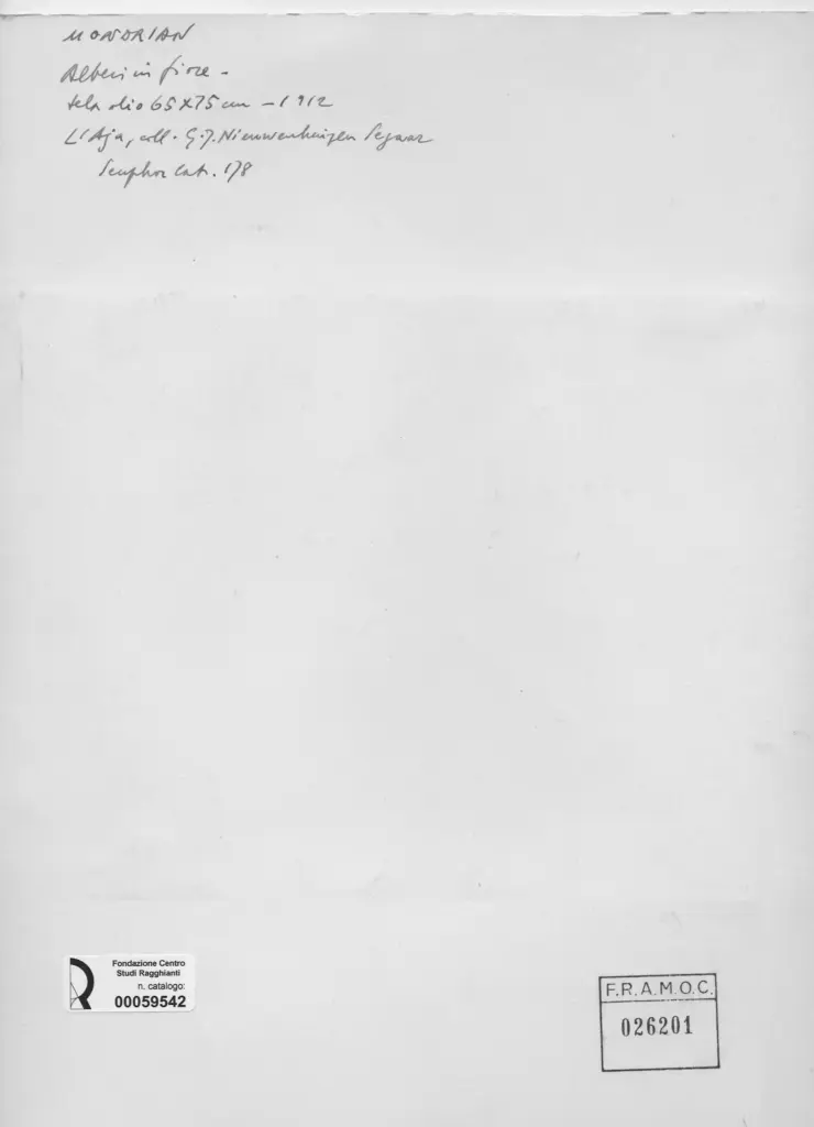 Anonimo , Mondrian, Piet - sec. XX , retro