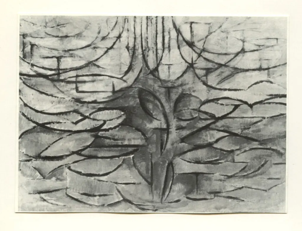 Anonimo , Mondrian, Piet - sec. XX - Albero in fiore , fronte
