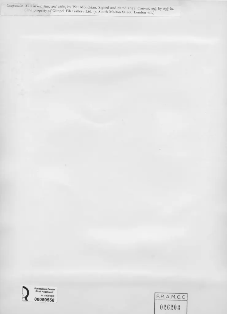 Anonimo , Mondrian, Piet - sec. XX , retro