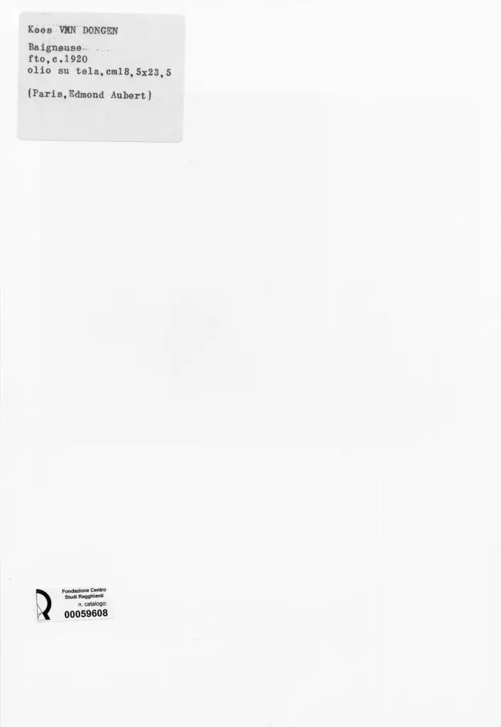 Anonimo , van Dongen, Kees - sec. XX - Bagnante , retro