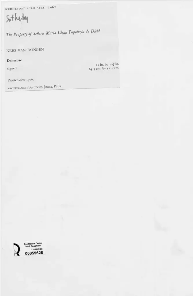 Anonimo , van Dongen, Kees - sec. XX - Danzatrice , retro