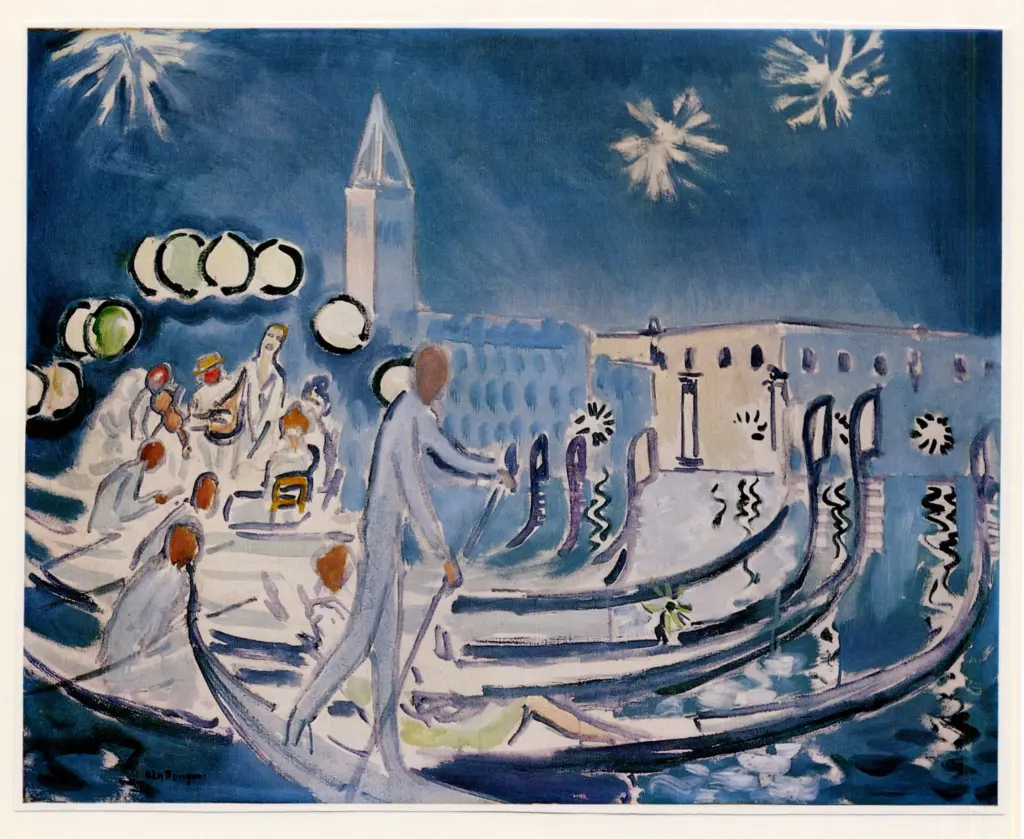 Anonimo , van Dongen, Kees - sec. XX - Festa di notte a Venezia , fronte