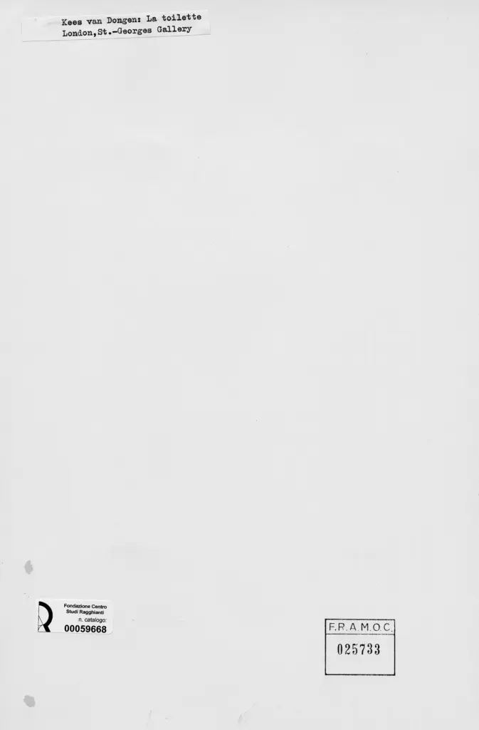 Anonimo , van Dongen, Kees - sec. XX - La toilette , retro
