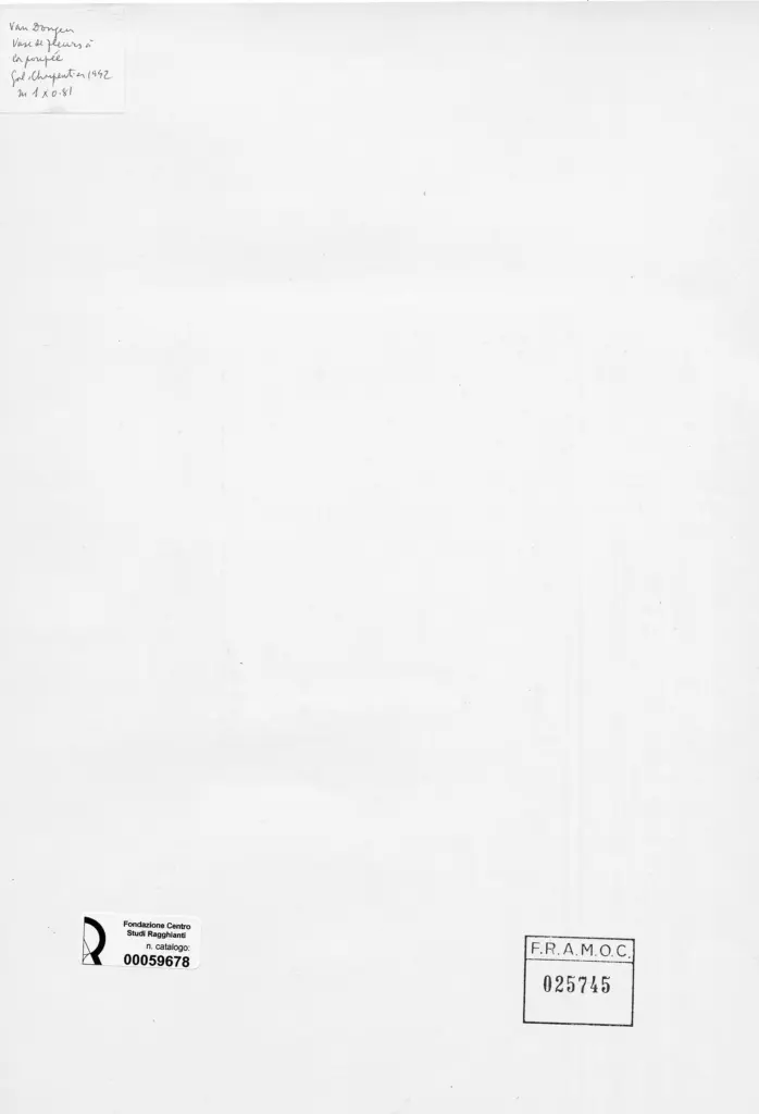 Anonimo , van Dongen, Kees - sec. XX - Vase de fleurs &agrave; la poup&eacute;e , retro