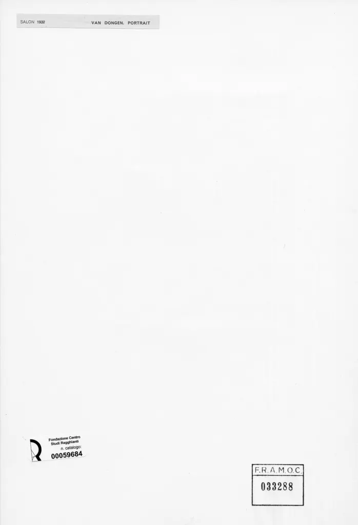 Anonimo , van Dongen, Kees - sec. XX - Ritratto , retro