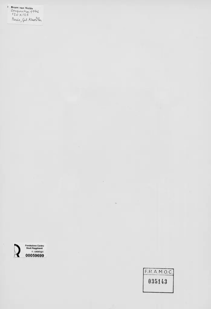 Anonimo , van Velde, Bram - sec. XX - Composition , retro