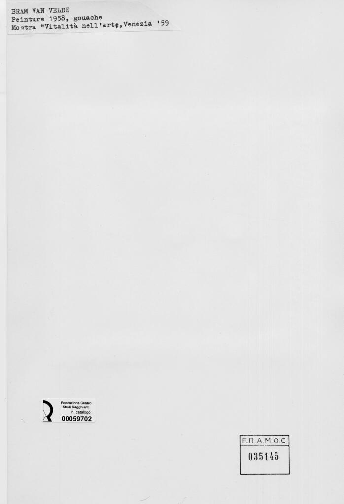 Anonimo , van Velde, Bram - sec. XX - Peinture , retro