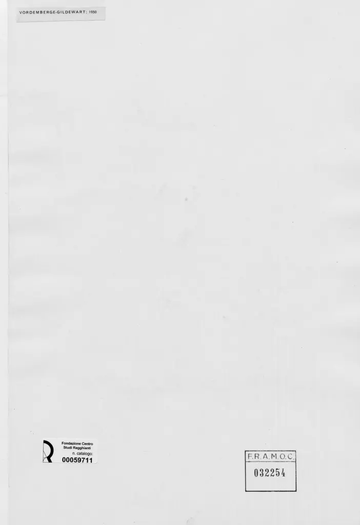 Anonimo , Vordemberge, Gildewart F. - sec. XX - L'autore fra le sue opere , retro