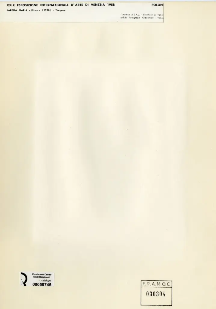 Giacomelli , Jarema, Maria - sec. XX - Ritmo , retro