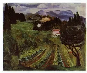 Anonimo , Kisling, Moise - sec. XX - Paysage proven&ccedil;al , fronte