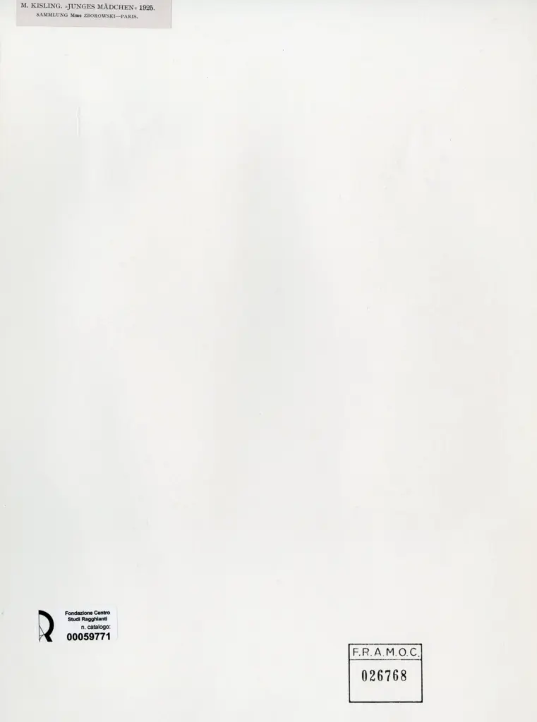 Anonimo , Kisling, Moise - sec. XX - Junges m&auml;dchen , retro