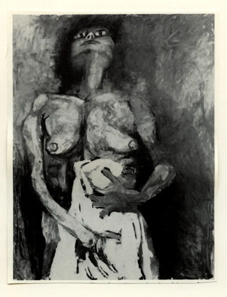 Anonimo , Maryan - sec. XX - Nudo , fronte