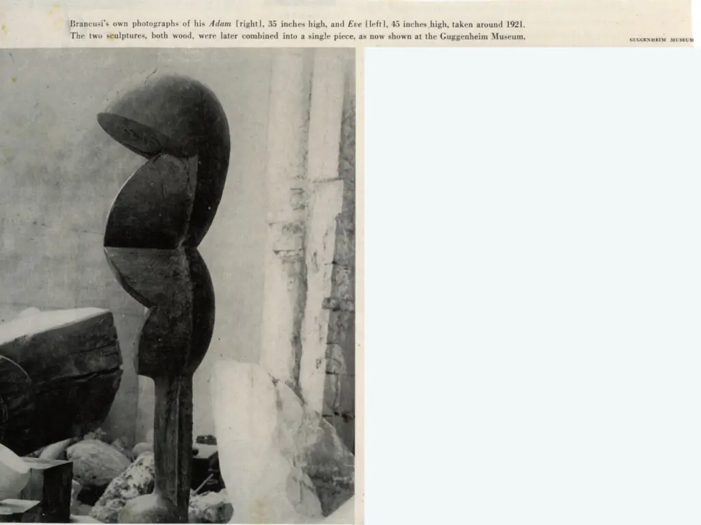 Anonimo , Brancusi, Constantin - sec. XX - Eve , fronte