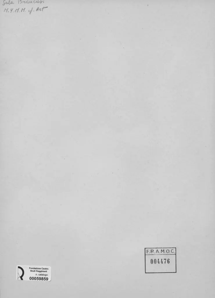 Anonimo , Brancusi, Constantin - sec. XX - Sala Brancusi , retro