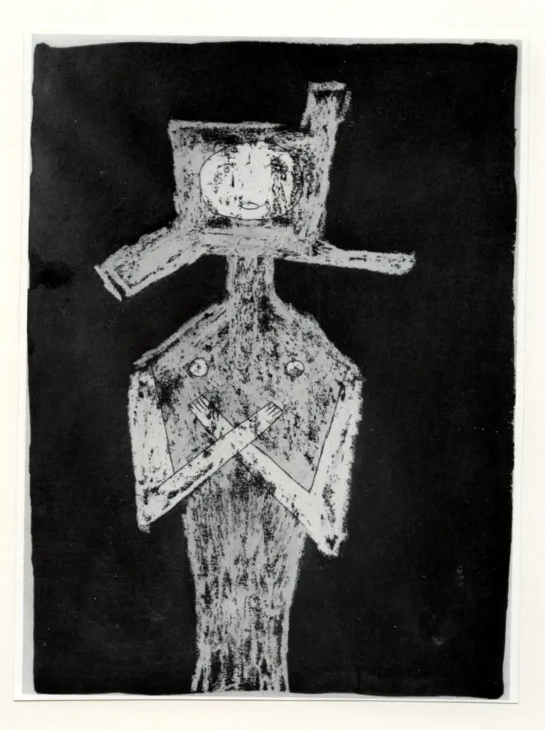 Anonimo , Brauner, Victor - sec. XX - Figura in piedi , fronte