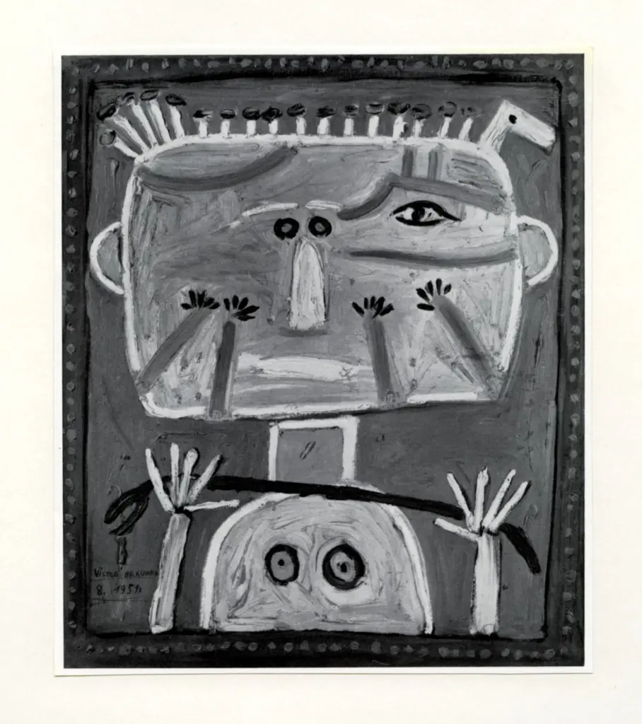 Anonimo , Brauner, Victor - sec. XX - L'uomo che ha torto , fronte