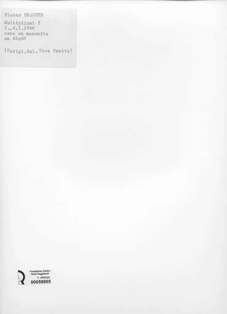 Anonimo , Brauner, Victor - sec. XX - Multipliant I , retro