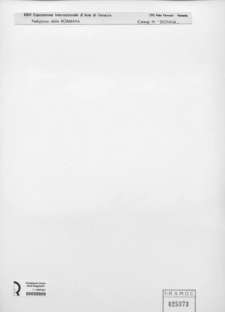 Fotografia Ferruzzi , Catargi, H. - sec. XX - Donna , retro