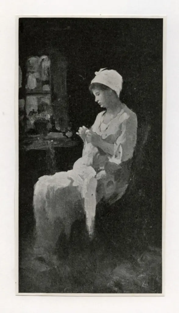 Anonimo , Grigoresco, Niculae - sec. XIX/ XX - The Seamstress , fronte