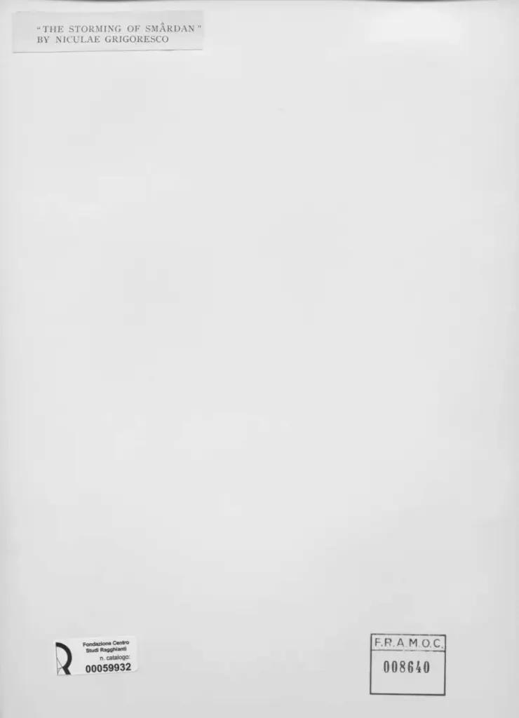 Anonimo , Grigoresco, Niculae - sec. XIX/ XX - The Storming of Sm&acirc;rdan , retro
