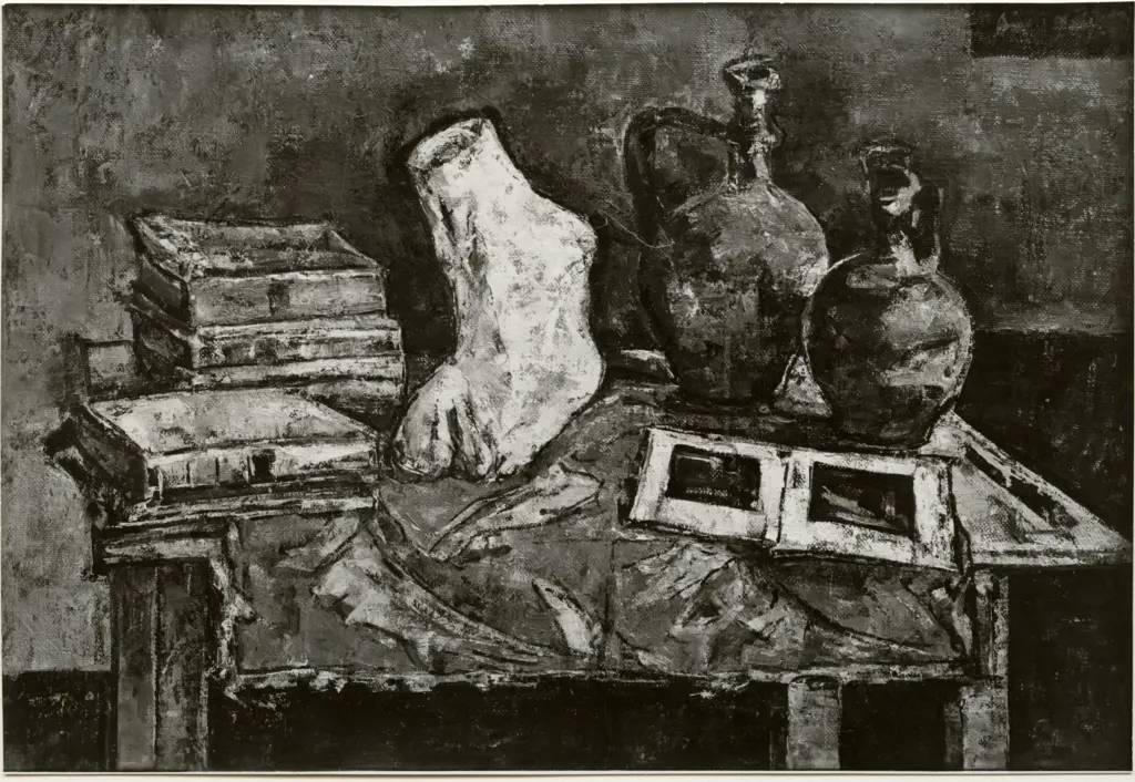 Fotografia Ferruzzi , Petrascu, Gheorghe - sec. XX - Libri e vasi , fronte