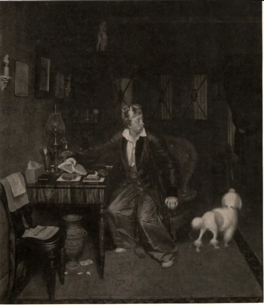 Anonimo , Fedotov's, Pavel - sec. XIX - A Gogol character in paint , fronte