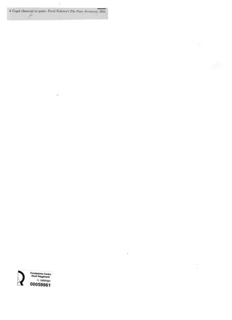 Anonimo , Fedotov's, Pavel - sec. XIX - A Gogol character in paint , retro