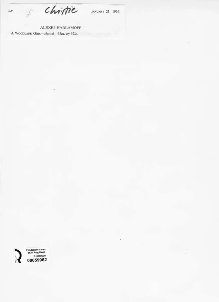 Anonimo , Harlamoff, Alexei , retro