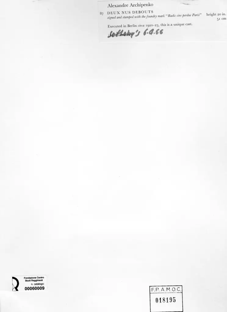 Archipenko, Alexander - sec. XX , retro