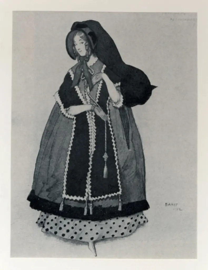 Anonimo , Bakst, Leon - sec. XX - Niiinsky , fronte