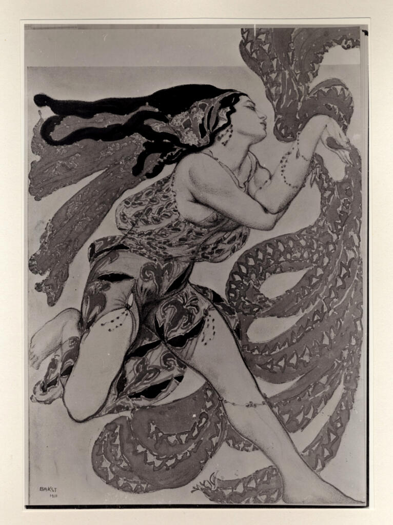 Bakst, Leon , Baccante" 8for the Russian Ballet) -