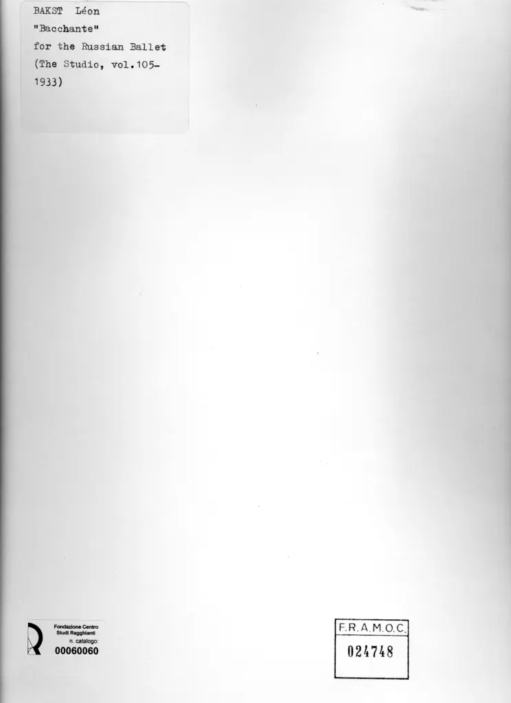Bakst, Leon - sec. XX - , retro