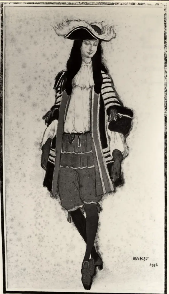 Anonimo , Bakst, Leon - sec. XX - Gentiluomo , fronte