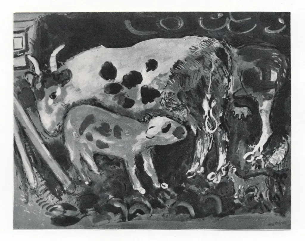 Anonimo , Chagall, Marc - sec. XX - Maternit&agrave; , fronte