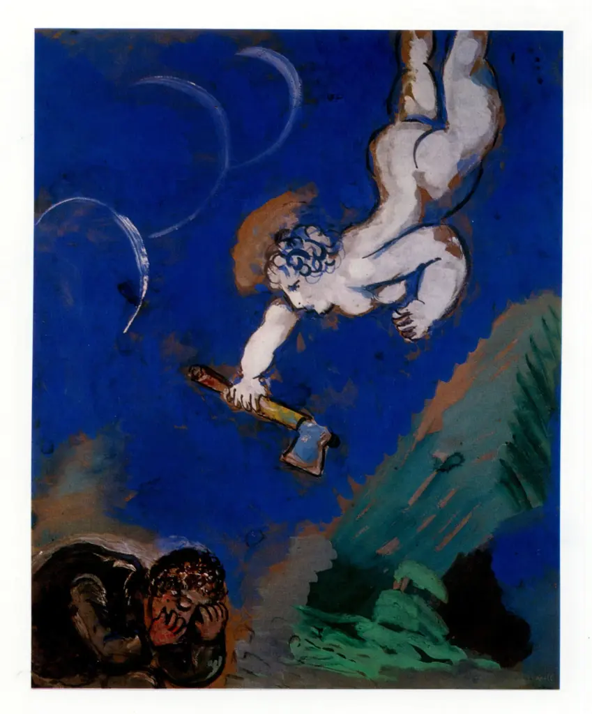 Anonimo , Chagall, Marc - sec. XX - Le b&ucirc;cheron et Mercure , fronte