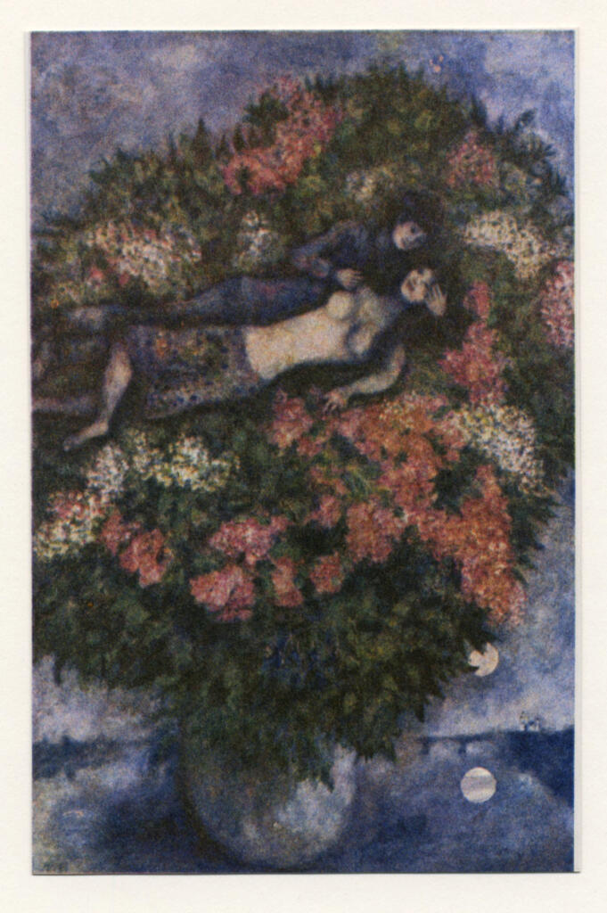 Anonimo , Chagall, Marc - sec. XX - Gli amanti tra i lillà , fronte
