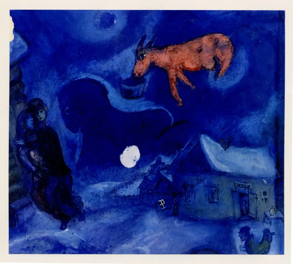 Anonimo , Chagall, Marc - sec. XX - Dans mon pays , fronte