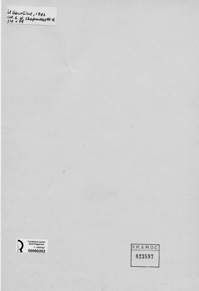 Anonimo , Chagall, Marc - sec. XX - Il giocoliere , retro