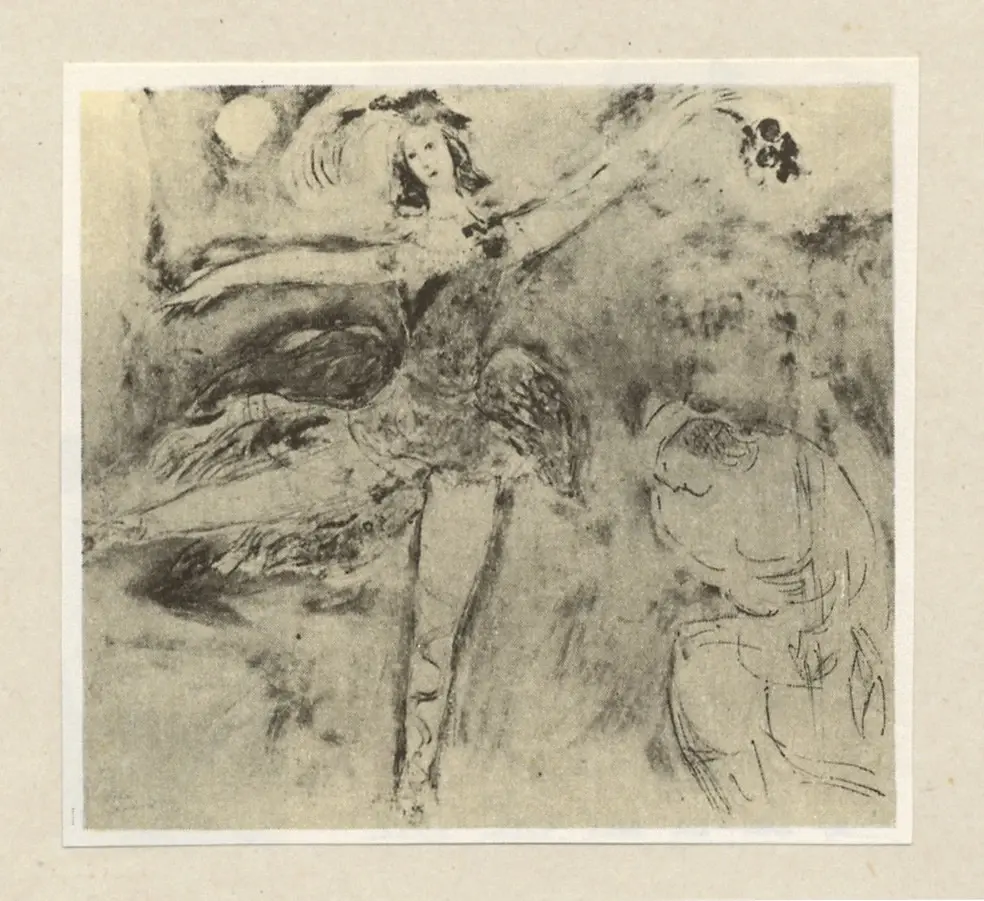 Anonimo , Chagall, Marc - sec. XX - Balletto "L'uccello di Fuoco" , fronte