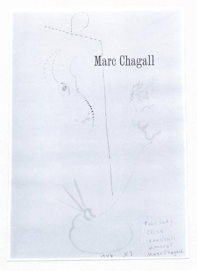Anonimo , Chagall, Marc - sec. XX - Le Peintre à son Chevalet , fronte