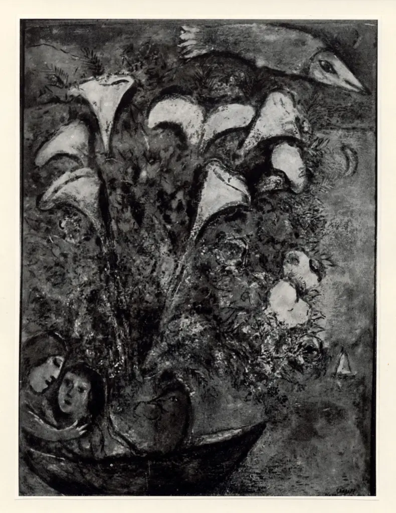 Anonimo , Chagall, Marc - sec. XX - Fiori , fronte
