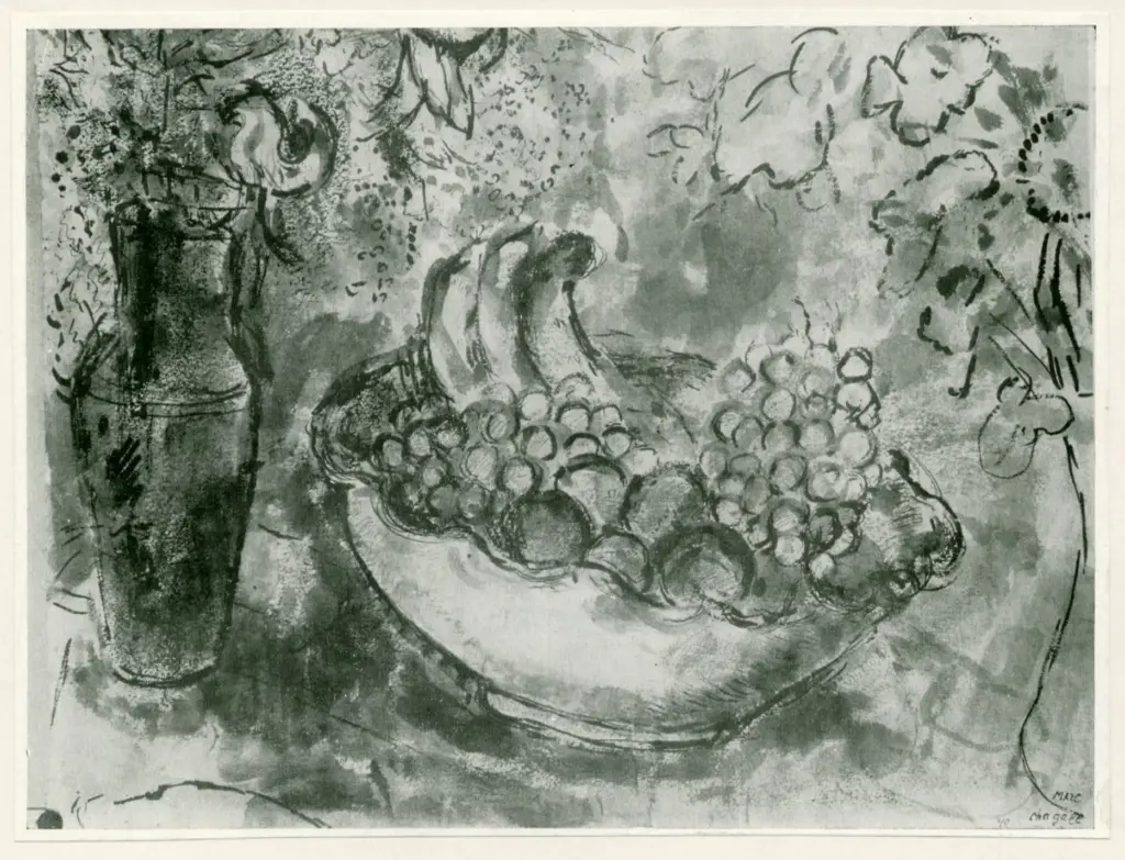 Anonimo , Chagall, Marc - sec. XX - Natura morta , fronte