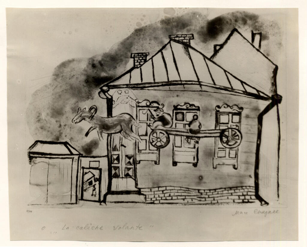 Anonimo , Chagall, Marc - sec. XX - Il calesse volante , fronte