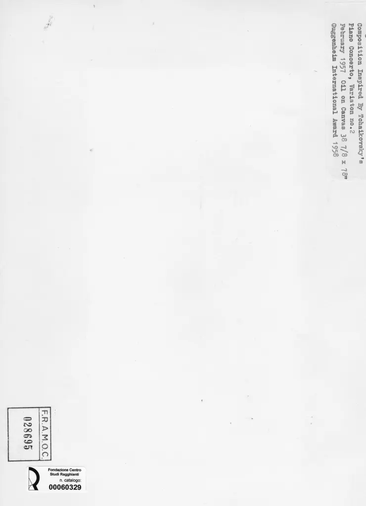 Anonimo , Charchoune, Serge - sec. XX - Composition Inspired By Tohaikosky's Piano Concerto, Variation no. 2 , retro