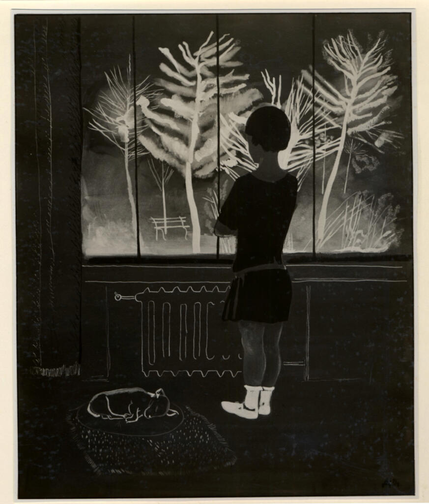 Giacomelli , Deineka, Alexandre - sec. XX - Ragazzina alla finestra , fronte