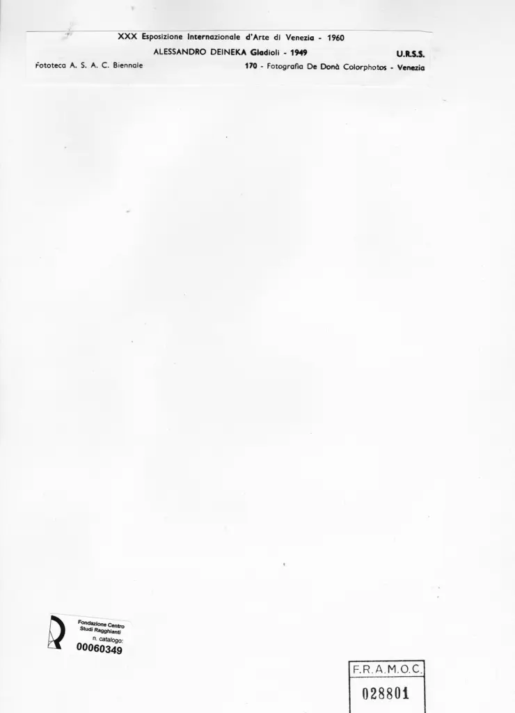 De Don&agrave; Colorphotos , Deineka, Alexandre - sec. XX - Gladioli , retro